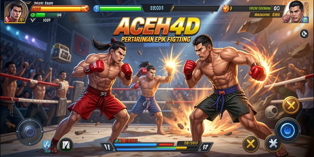 Tangkapan layar aksi pertarungan epik dari game ACEH4D.