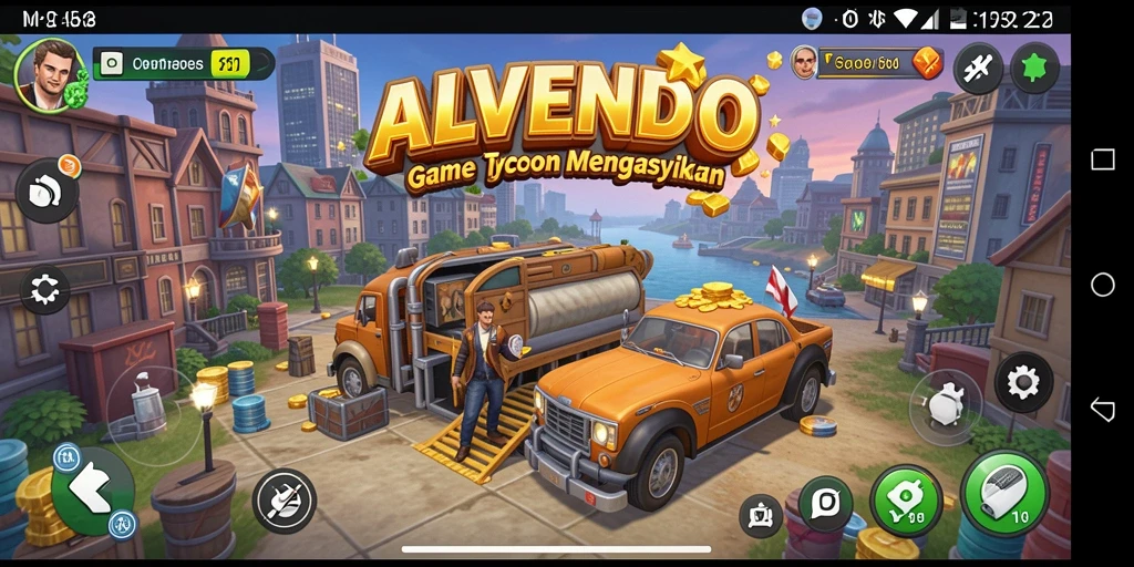 Tampilan menarik dari gameplay Tycoon ALVENDO.