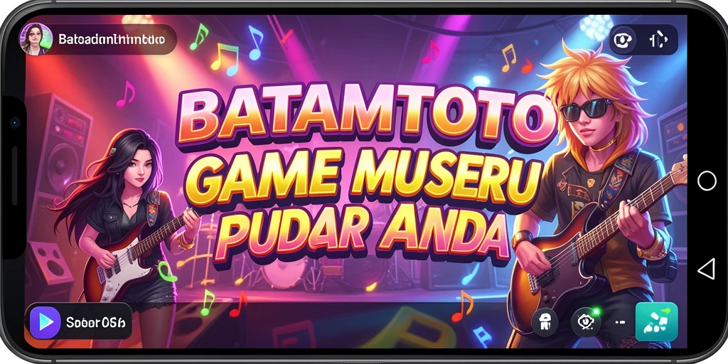 Tampilan gameplay musik yang menyenangkan di BATAMTOTO.