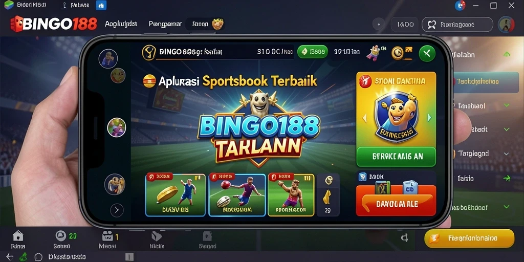 Tampilan screenshot utama BINGO188 menunjukkan pengguna sedang memasang taruhan.