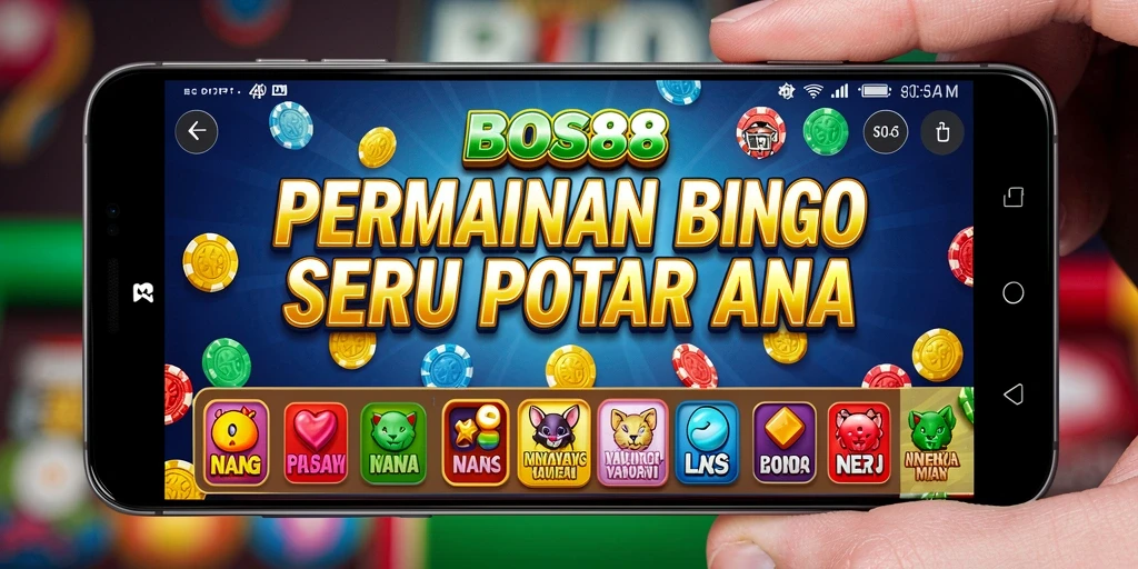 Tampilan gameplay seru di BOS88 saat bermain Bingo.