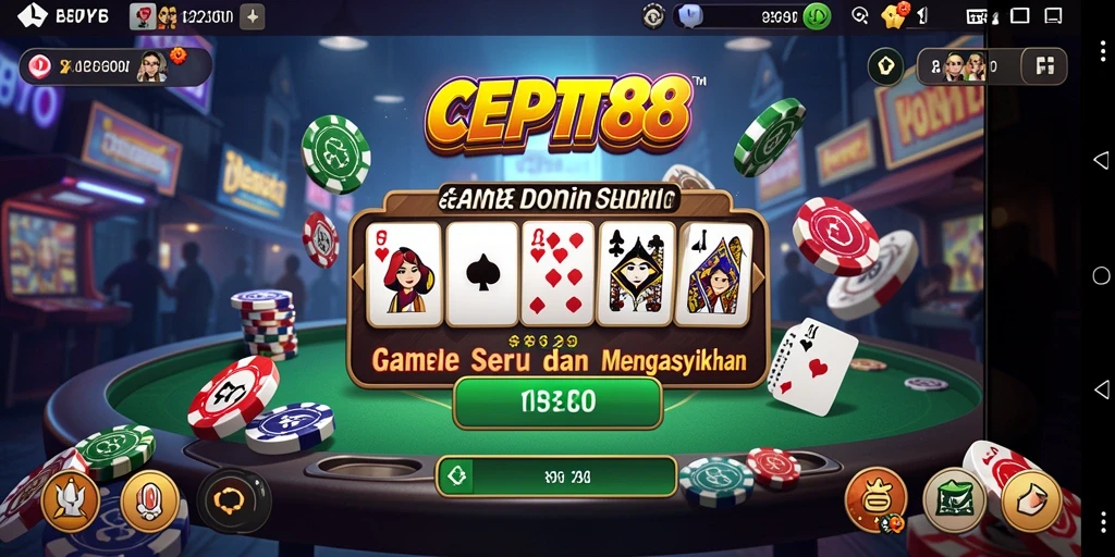 Gameplay seru dan interaktif dari CEPAT88 yang menampilkan domino.