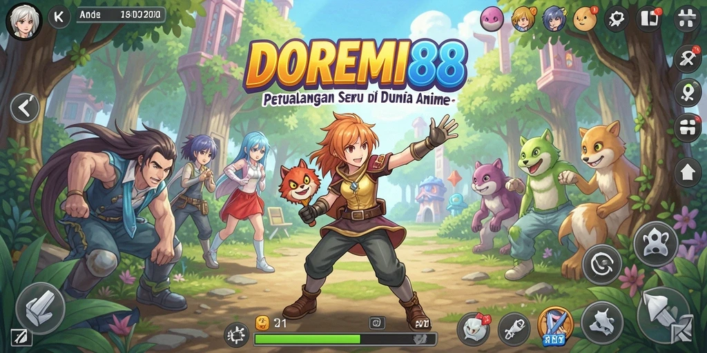 Tampilan menakjubkan saat karakter bertarung di dunia Anime.