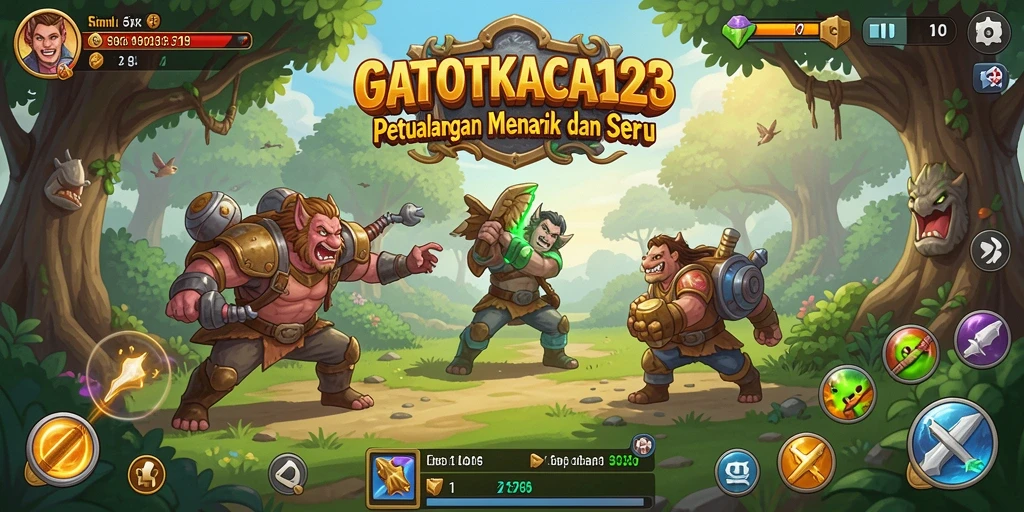 Gameplay GATOTKACA123 yang seru dan penuh petualangan.