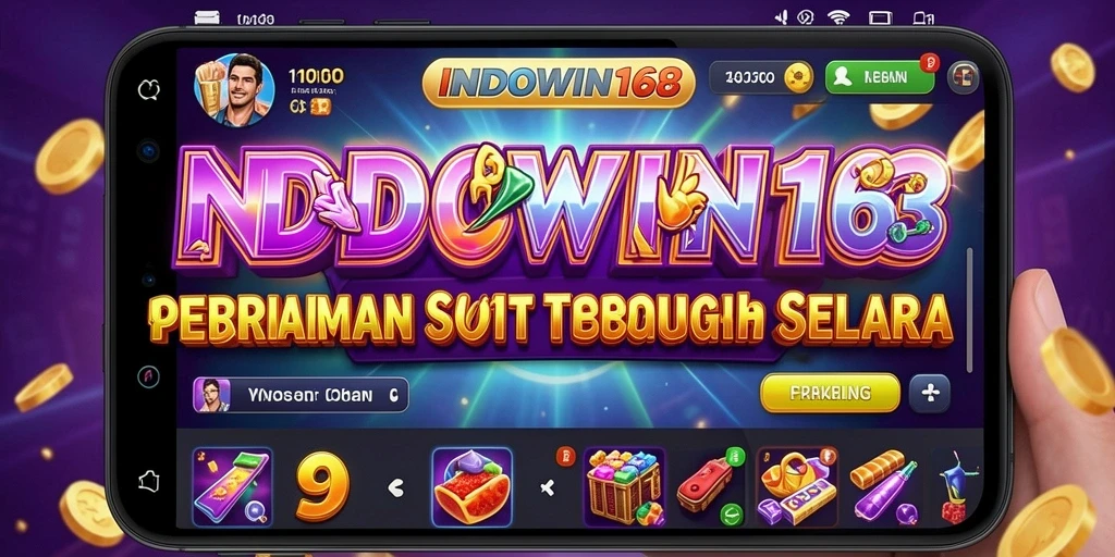 Tampilan gameplay menarik dari INDOWIN168 dengan berbagai tema slot.