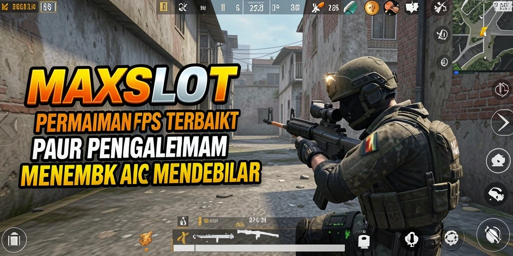 Screenshot gameplay seru dari MAXSLOT dengan aksi tembak-menembak yang intens.
