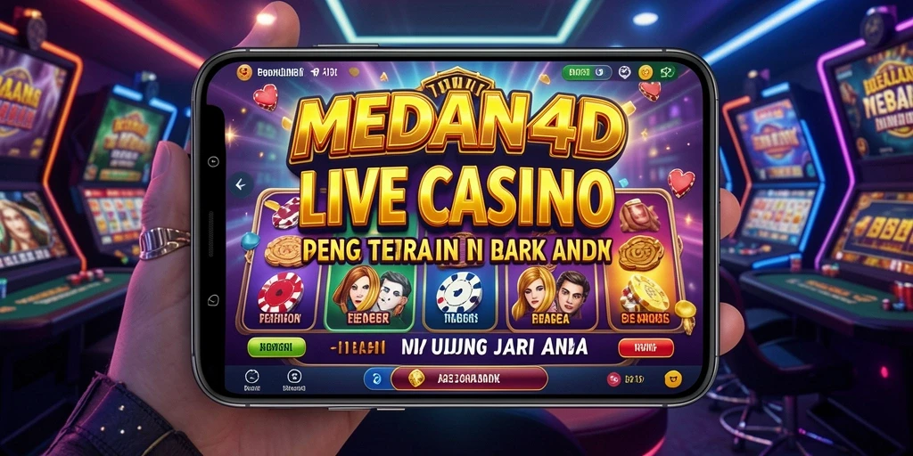 Tampilan gameplay Live Casino MEDAN4D yang mendebarkan dan interaktif.