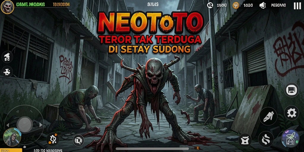 Tampilan gameplay yang menakutkan di NEOTOTO dengan ketegangan yang mencekam.