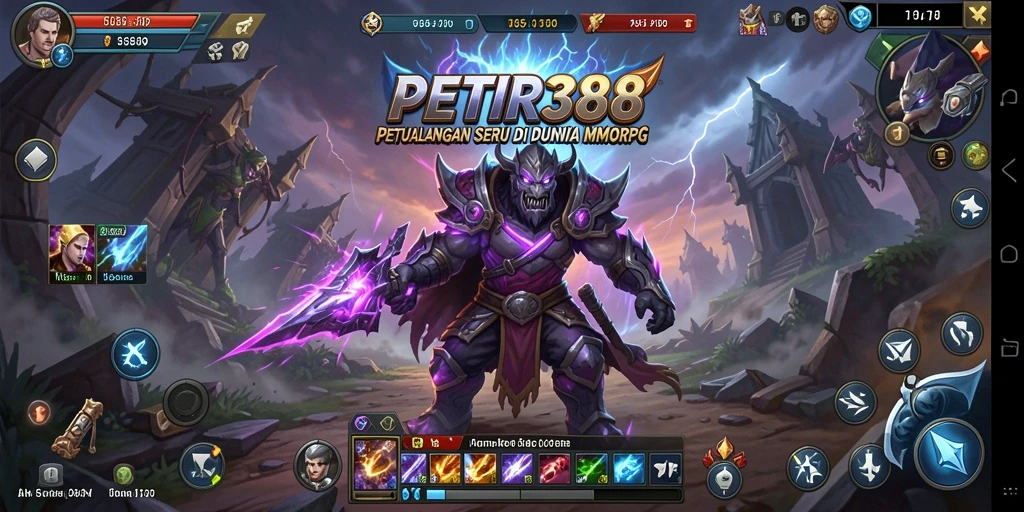 Screenshot PETIR388 menampilkan aksi seru dalam dunia MMORPG.