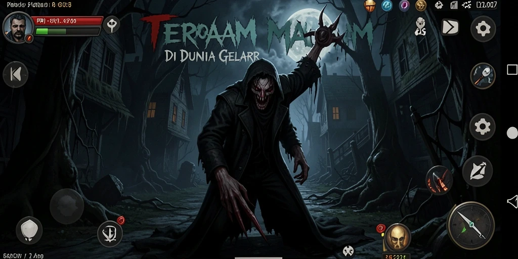 Gambaran gameplay menegangkan dalam dunia horor PRG007.