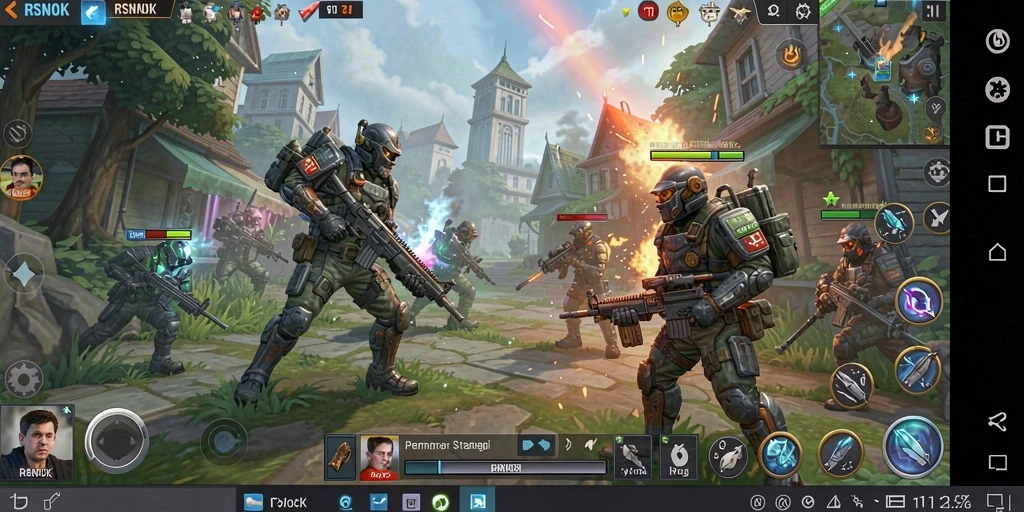 Screenshot utama RSNOK menampilkan gameplay menarik dalam suasana strategi.