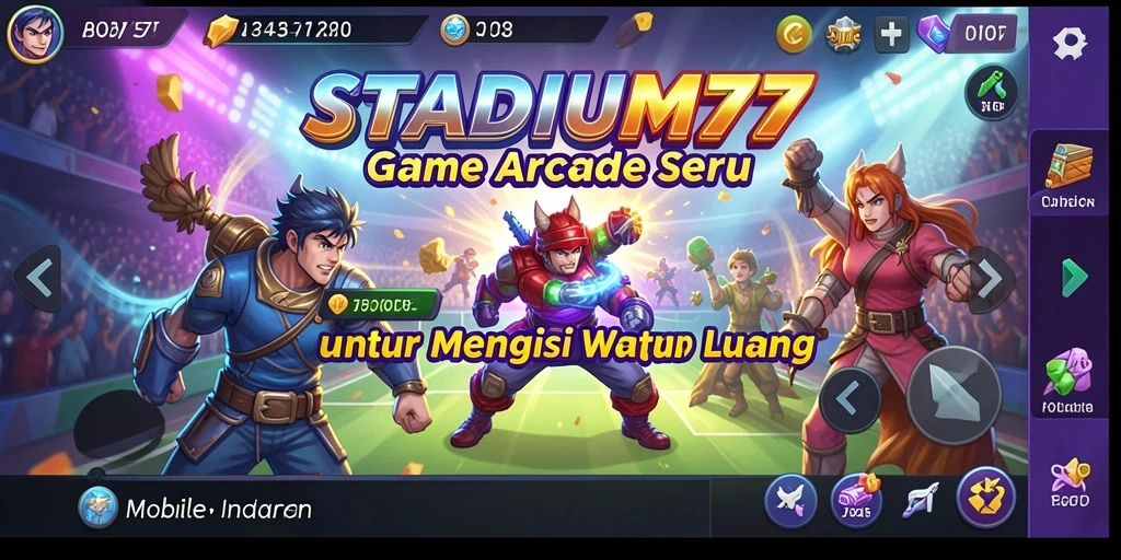 Screenshot gameplay STADIUM77 yang penuh aksi dan tantangan