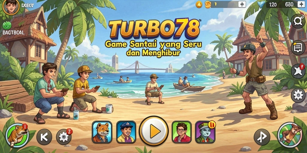 Tampilan gameplay <strong>TURBO78</strong> yang menyenangkan dan penuh warna.